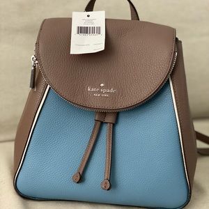 NWT Kate Spade Med. Flip Backpack Leila Colorblock
